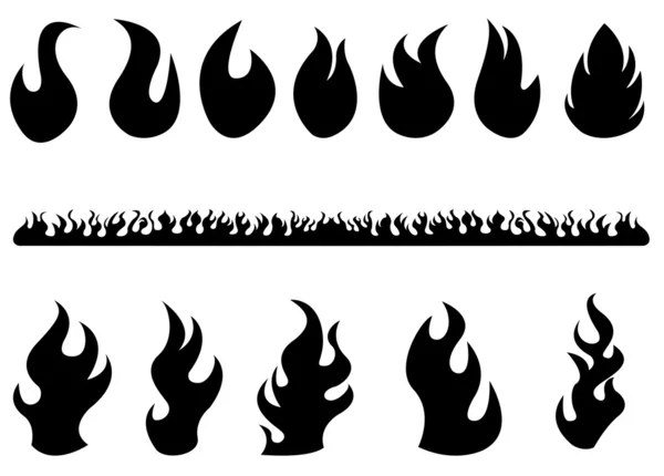 Flammor — Stock vektor