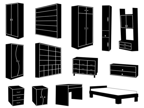 Muebles — Vector de stock
