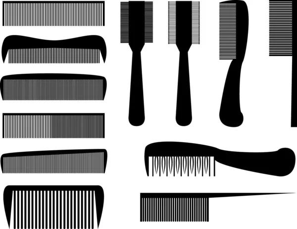 Hair combs — Stock Vector