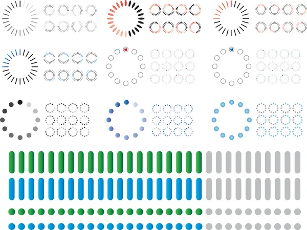 Loading bars — Stock Vector