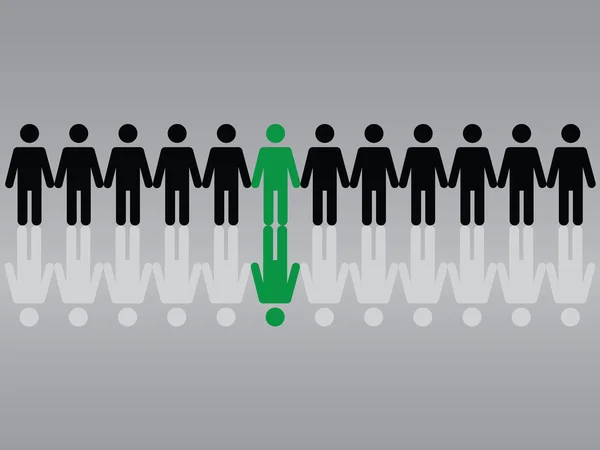 Expérience réussie des personnes — Image vectorielle