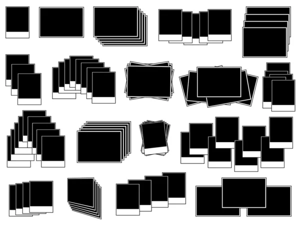 Fotorahmen auf weißem Hintergrund — Stockvektor