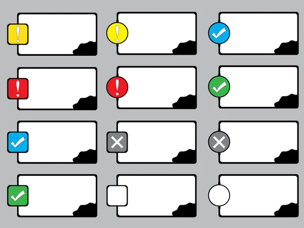 Caixas de texto — Vetor de Stock