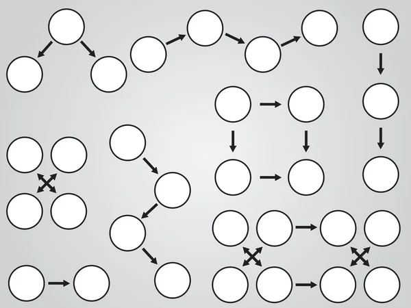 Biały temat diagramów — Wektor stockowy