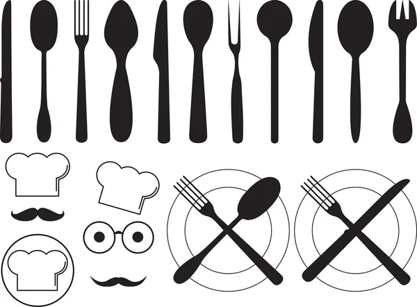 Коллекция инструментов для кухни — стоковый вектор