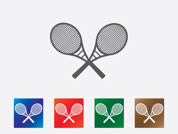 Icone del tennis — Vettoriale Stock