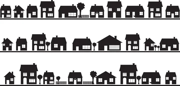 Сусідство з будинків — стоковий вектор