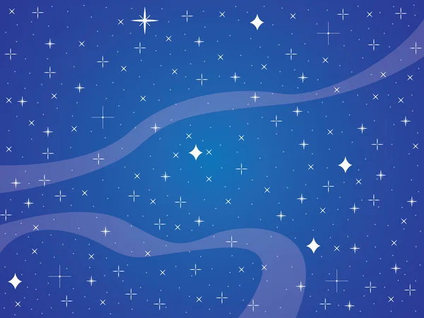 Cielo con estrellas — Vector de stock