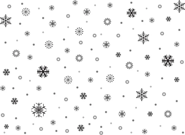 Snöflingor bakgrund — Stock vektor