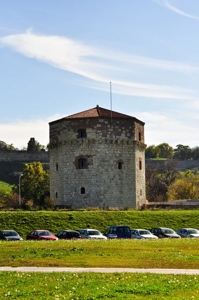 Vista sulla torre di Nebojsa e sulla fortezza di Kalemegdan — Foto Stock