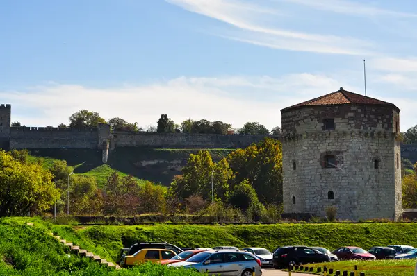 Vista sulla torre di Nebojsa e sulla fortezza di Kalemegdan — Foto Stock