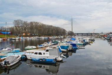 Sava Gölü ve Yeni Belgrad Köprüsü'nde görüntüle