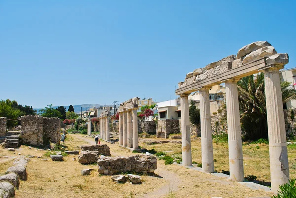 Harabeleri antik gymnasion, kos Adası, Yunanistan — Stok fotoğraf