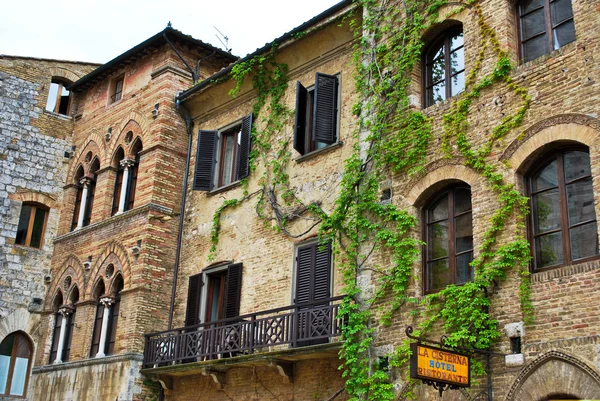 güzel bir eski şehir san Gimignano Toskana, İtalya