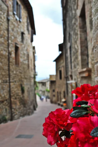güzel bir eski şehir san Gimignano Toskana, İtalya