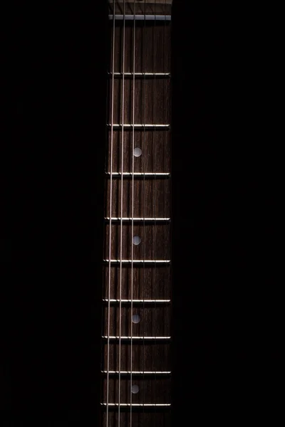 Gitarr halsen detalj Royaltyfria Stockbilder