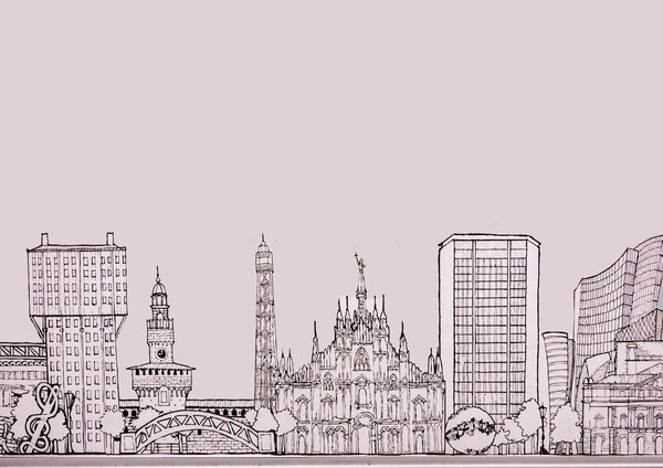 City of Milan skyline