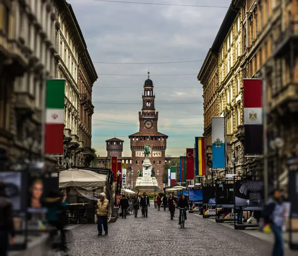 Milano, bulutlu gün — Stok fotoğraf