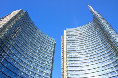 garibaldi kare, milan, Skyline görünümü