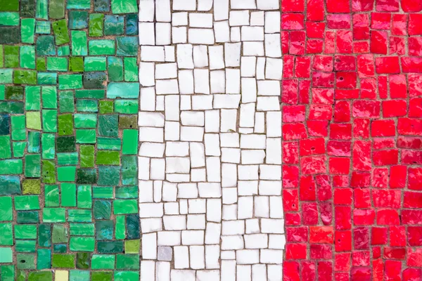 Italian flag mosaic — Stock Photo, Image