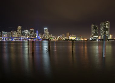 Miami gece manzarası