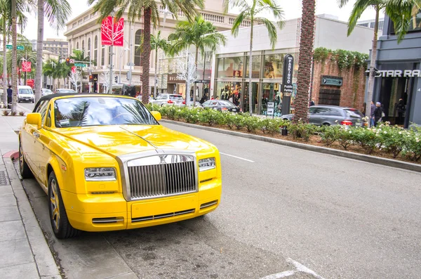 The famous Rodeo Drive in Beverly Hills — Stock Photo, Image