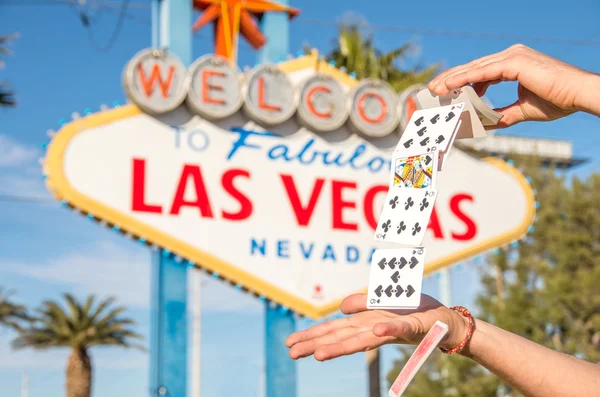 Las vegas-skylten — Stockfoto