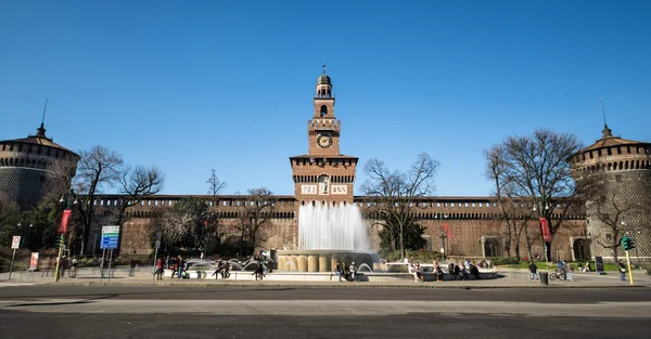 Sforza kastély — Stock Fotó