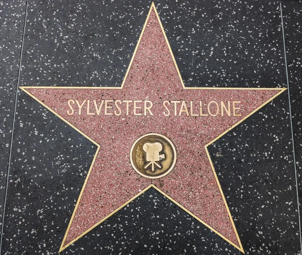 Sylvester Stallone star on the Walk of Fame — Stock Photo, Image