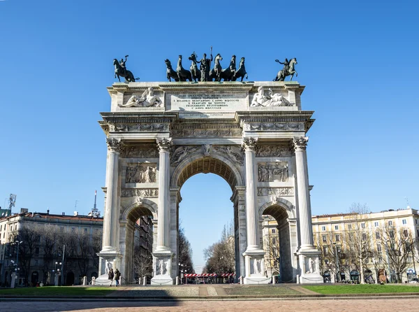 Arco della pace in Milan — Stock Photo, Image