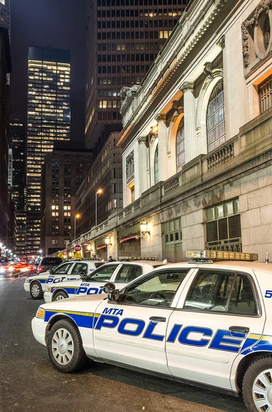 Нью-Йорку поліцейські машини — стокове фото