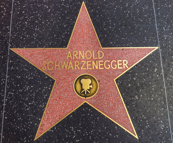 Arnold Schwarzenegger star on the Walk of Fame