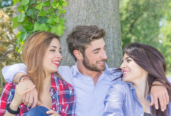 Vrienden samen studeren — Stockfoto