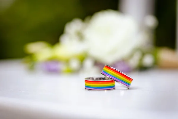 Homoseksualiści Świętują Własny Ślub — Zdjęcie stockowe