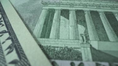 USD nakit makro görüntü. Yeşil 100 dolar nakit, ABD keman parası. Amerikan parası