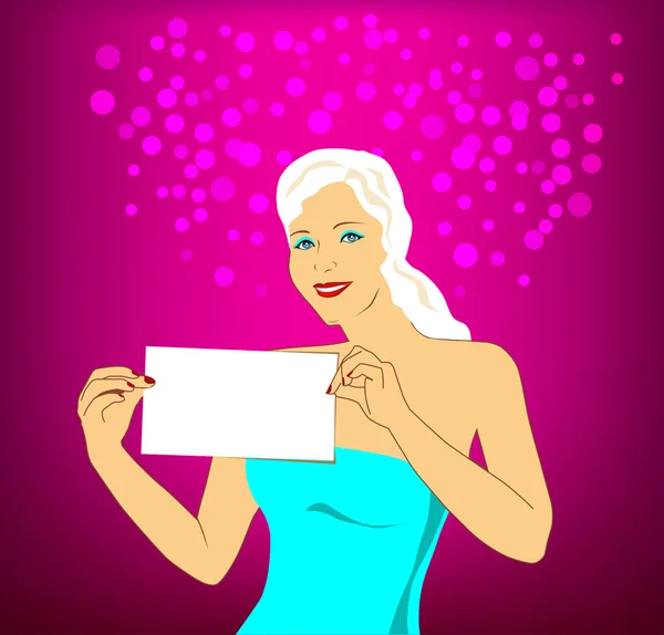 bir kız şenlikli bir arka plan üzerinde gösterimi