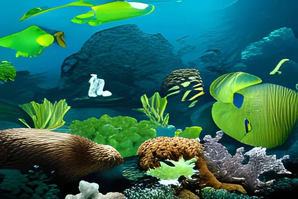 Su altı dünyası ve güzel balıklar.