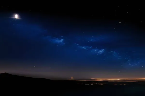 Yıldızlı gökyüzü Samanyolu'nda