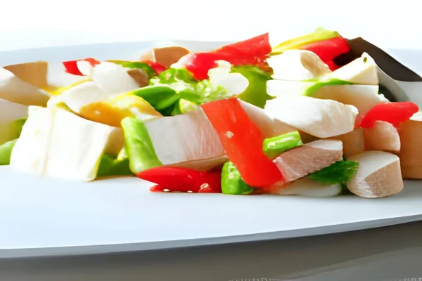 Schöner Und Bunter Salat — Stockfoto