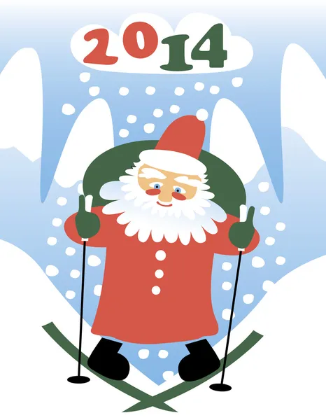 Noel Baba vektör karikatür