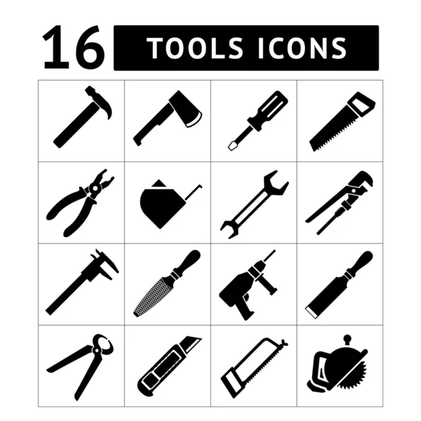 Ensemble d'icônes d'outils — Image vectorielle