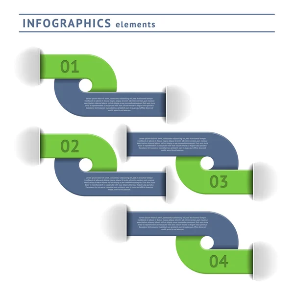 Infographics elementen. Ontwerpsjabloon — Stockvector