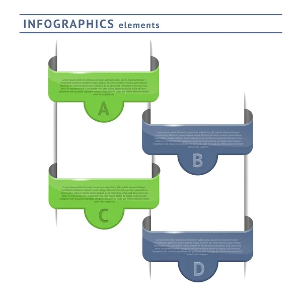 Infografiske elementer. Skabelon til design – Stock-vektor