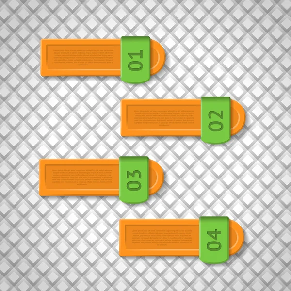 Elementos infográficos. Modelo de design. Gráfico ou website layout colorido — Vetor de Stock