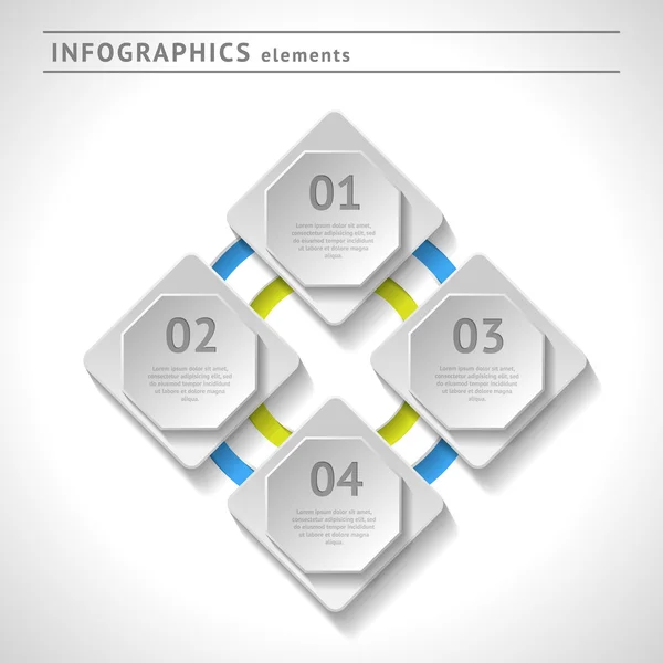 Elementos de infografía empresarial. Plantilla de diseño moderno. Diseño web o gráfico abstracto — Archivo Imágenes Vectoriales