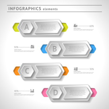 iş infographics elemanları. modern tasarım şablonu. soyut web veya grafik düzeni