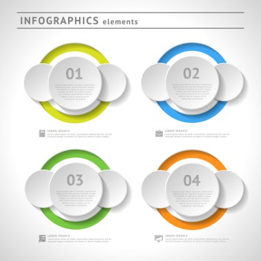 iş infographics elemanları. modern tasarım şablonu. soyut web veya grafik düzeni