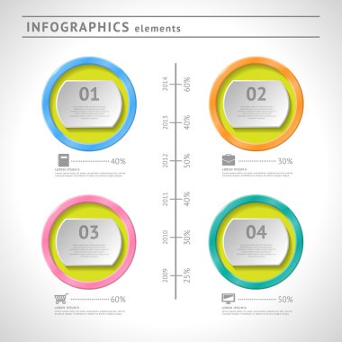 iş infographics elemanları. Daire tasarım şablonu. soyut web veya grafik düzeni