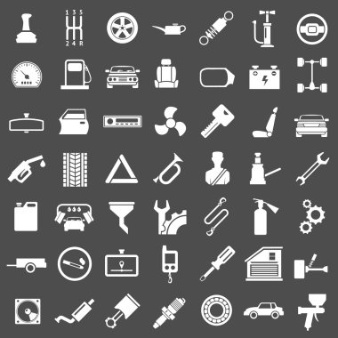 set simgeleri otomatik, araba parçaları, onarım ve servis