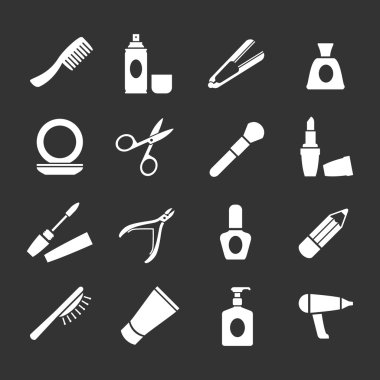 Güzellik ve kozmetik Icons set